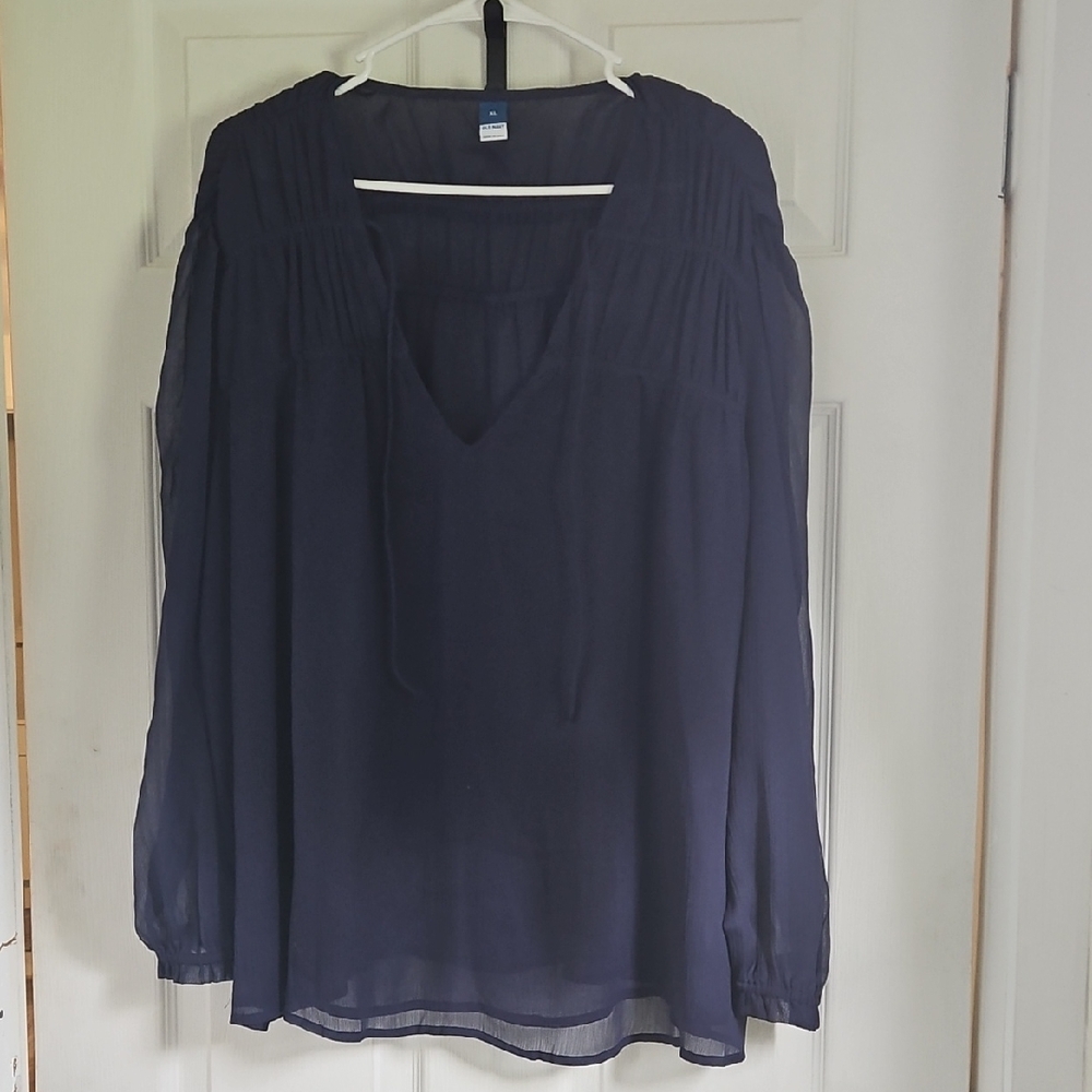 Old Navy Deep Blue Women's Blouse